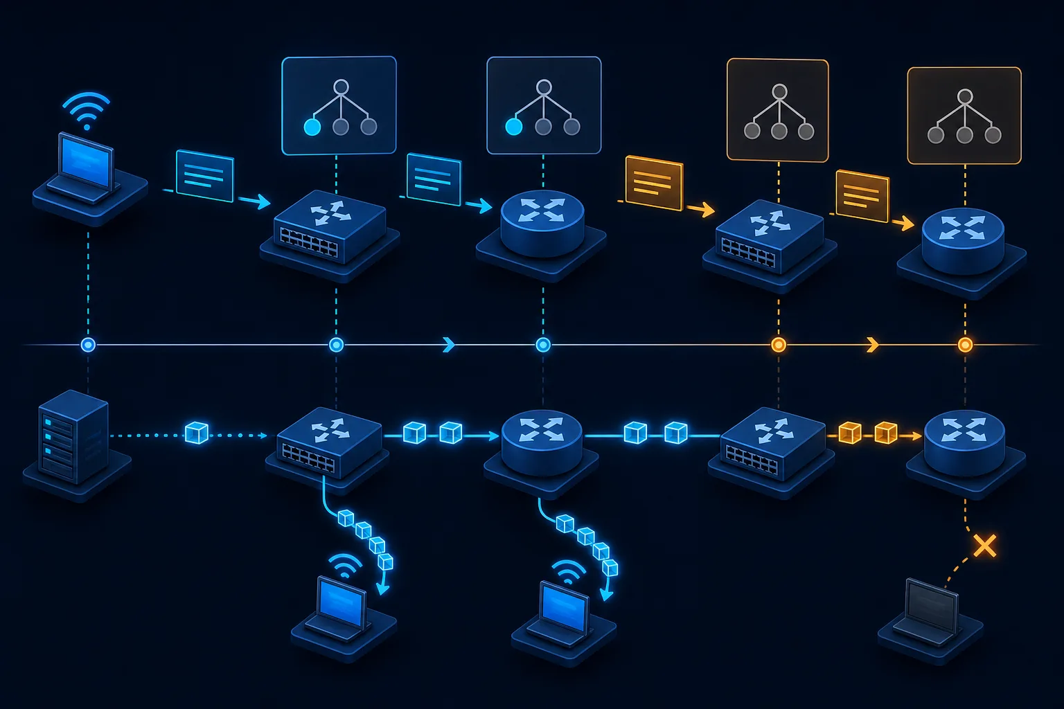 Phân rã join latency và leave latency multicast.