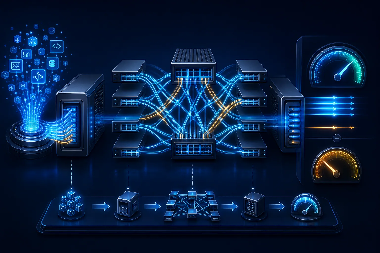 Chuỗi phân rã computationally effective data, received data, forwarded data và theoretical egress capacity.