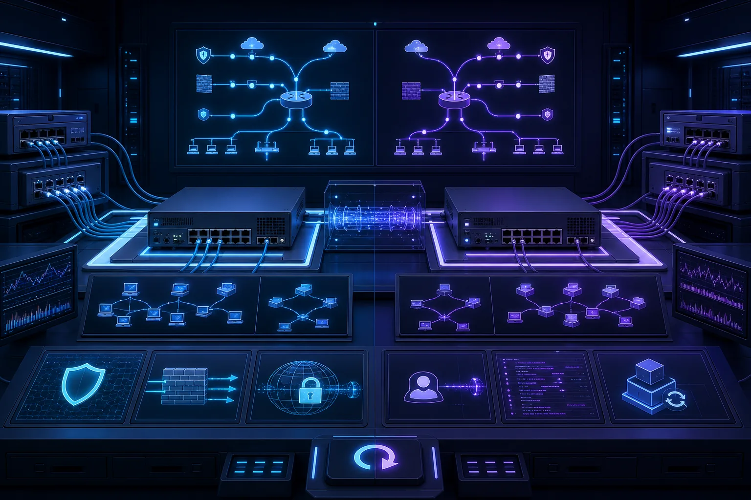 Lab regression kiểm chứng routing, NAT, VPN và quản trị sau thay đổi RouterOS