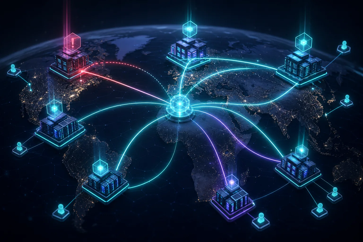 Nhiều DNS Anycast site cùng quảng bá một địa chỉ IP tới các vùng người dùng