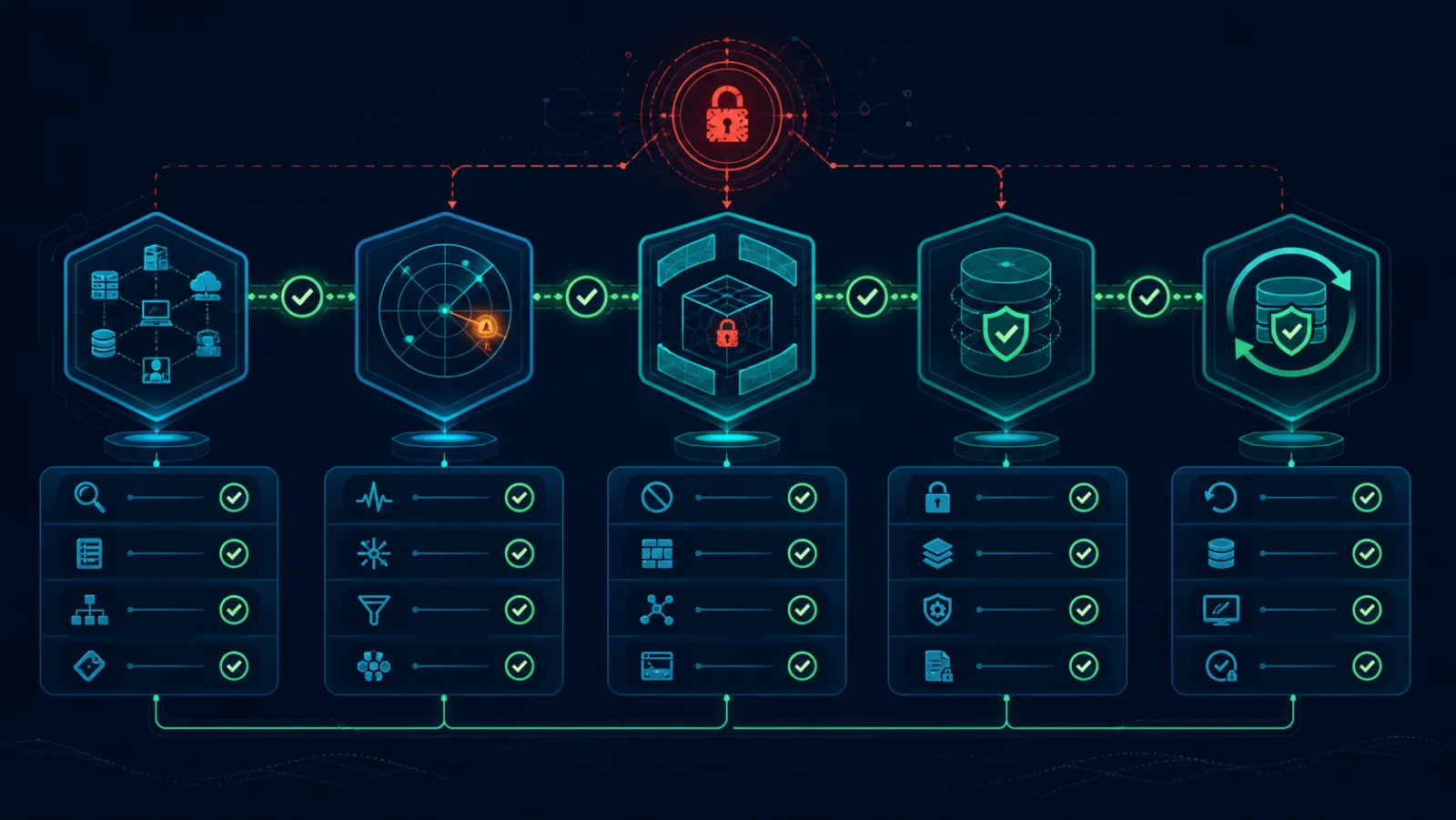 Ma trận kiểm chứng inventory, detection, containment, backup và recovery trước ransomware