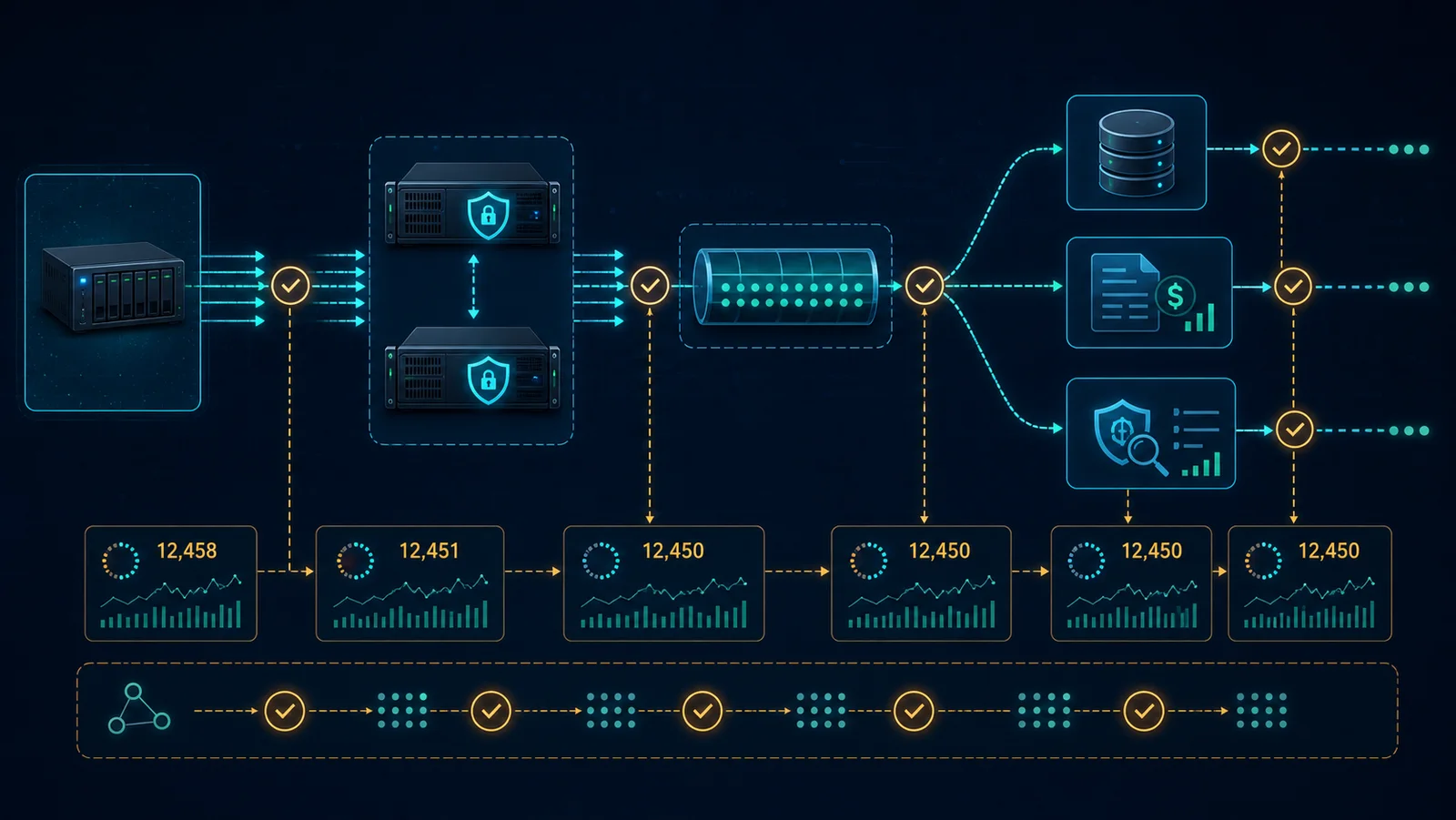 Minh họa: Topology và chuỗi dữ liệu