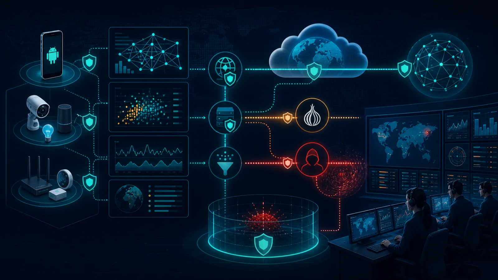 Thiết bị Android IoT kết nối nhiều đường C2 và tạo lưu lượng DDoS qua Internet