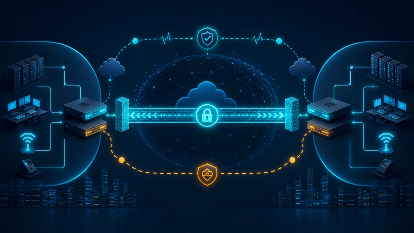 Hai site thiết lập IKEv2 IPsec qua NAT và cặp gateway HA với điểm đo hai đầu