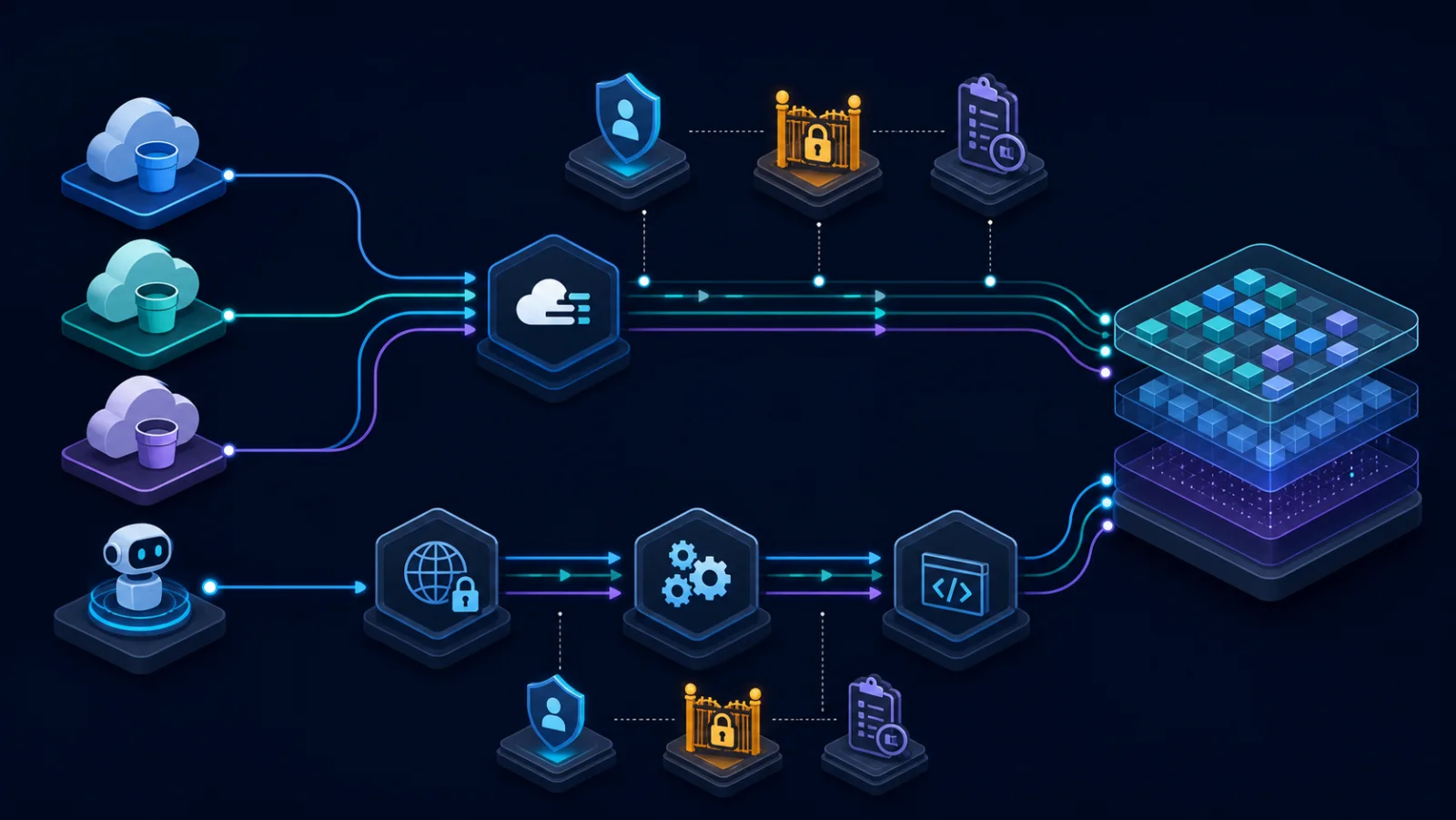 Data path Iceberg và control path MCP của BigQuery DTS