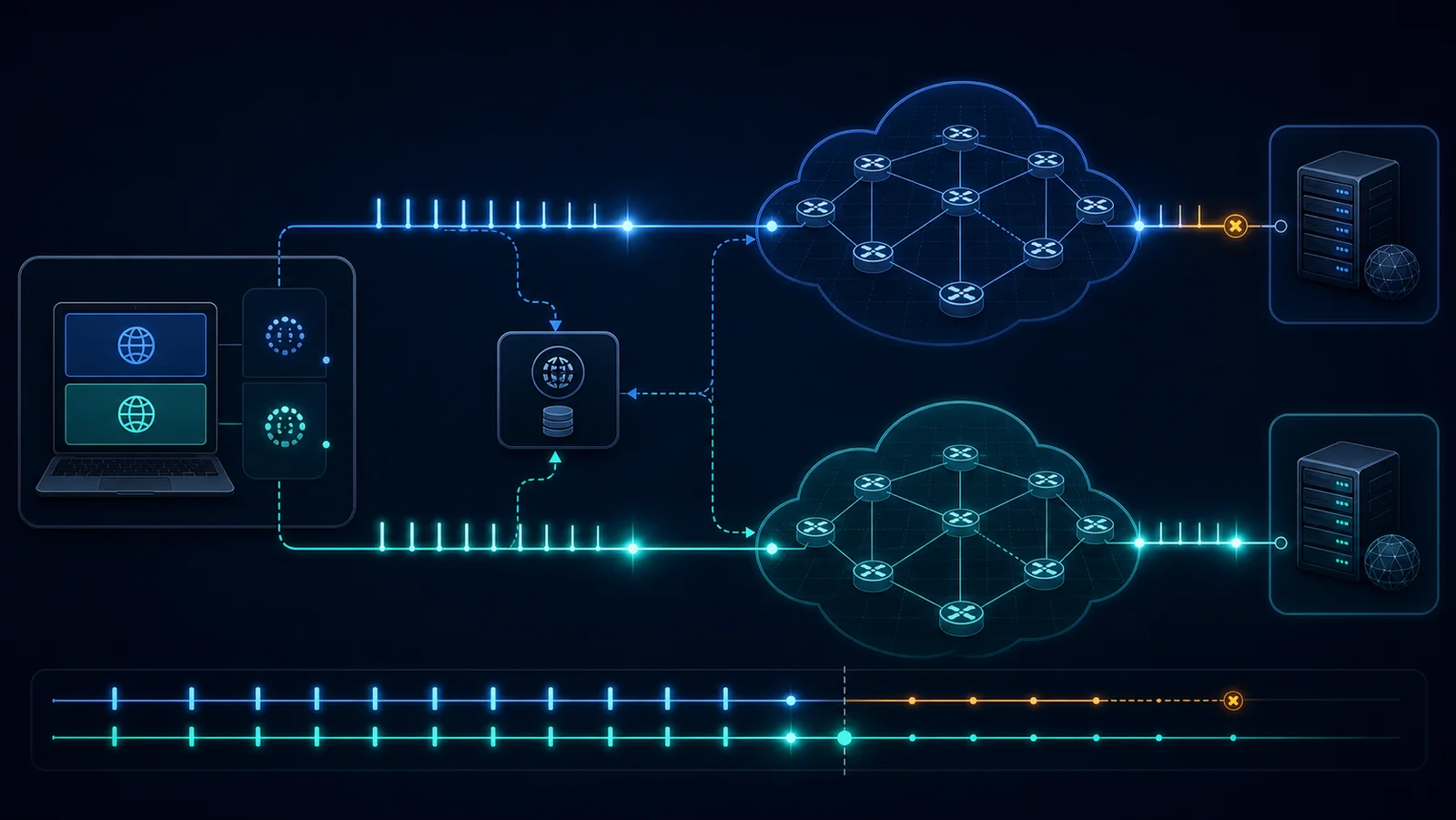 Minh họa: Topology và chuỗi quyết định kết nối