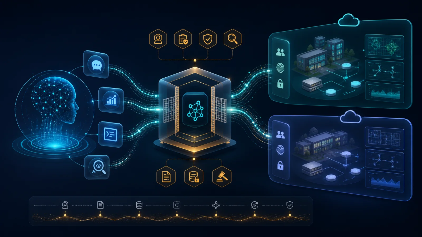 AI client truy cập dữ liệu mạng Meraki và Catalyst Center qua MCP server với lớp IAM và audit