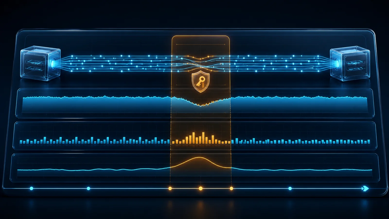 Cửa sổ packet loss và latency tương ứng với sự kiện MACsec rekey