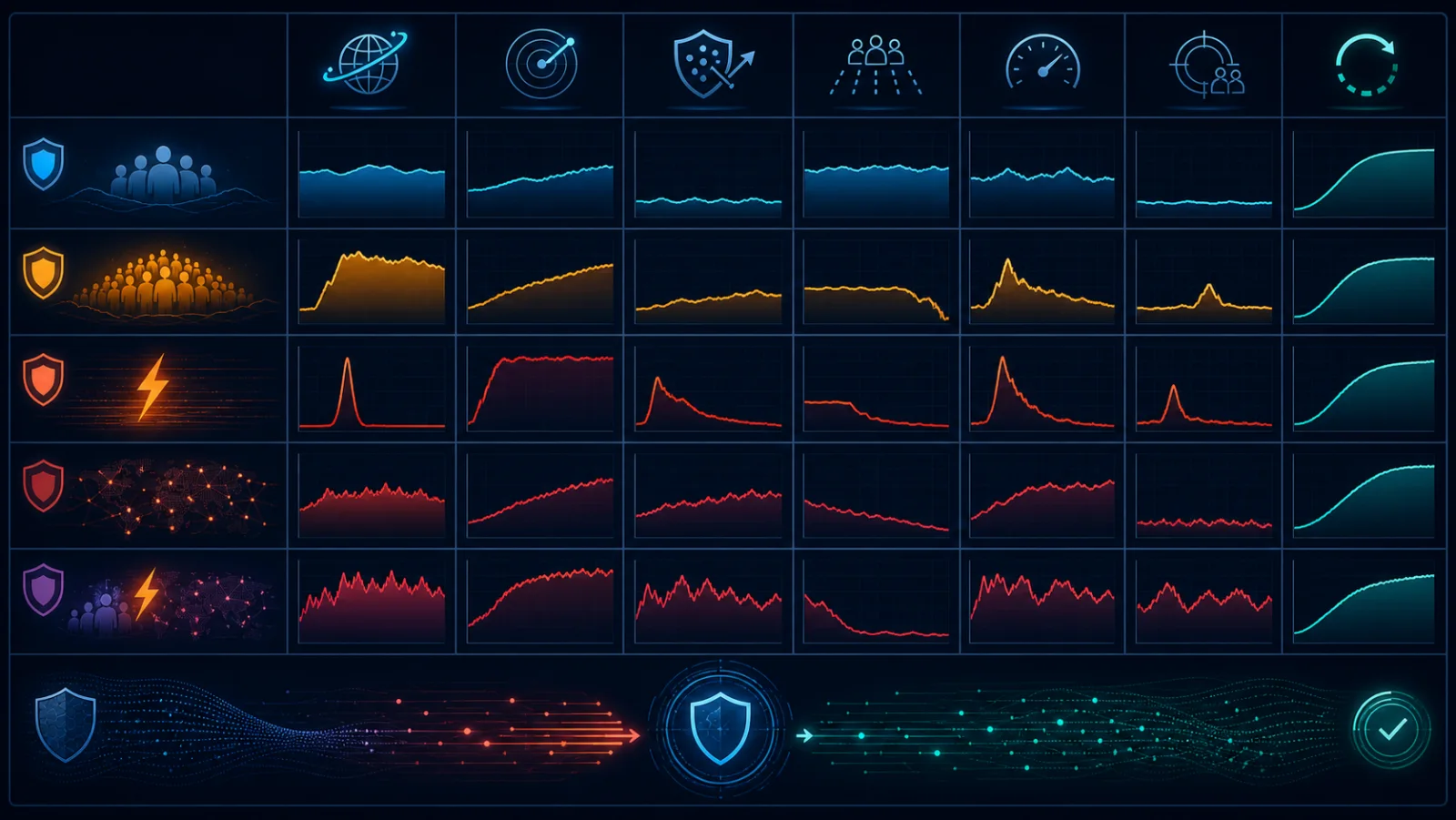 Ma trận kiểm chứng detection, leakage, user impact, false positive và recovery