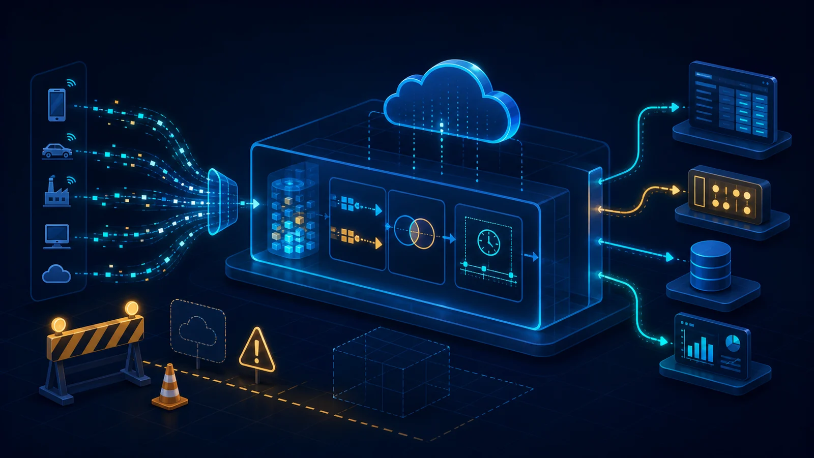 Luồng sự kiện vào BigQuery continuous query với JOIN, cửa sổ thời gian và đầu ra real-time