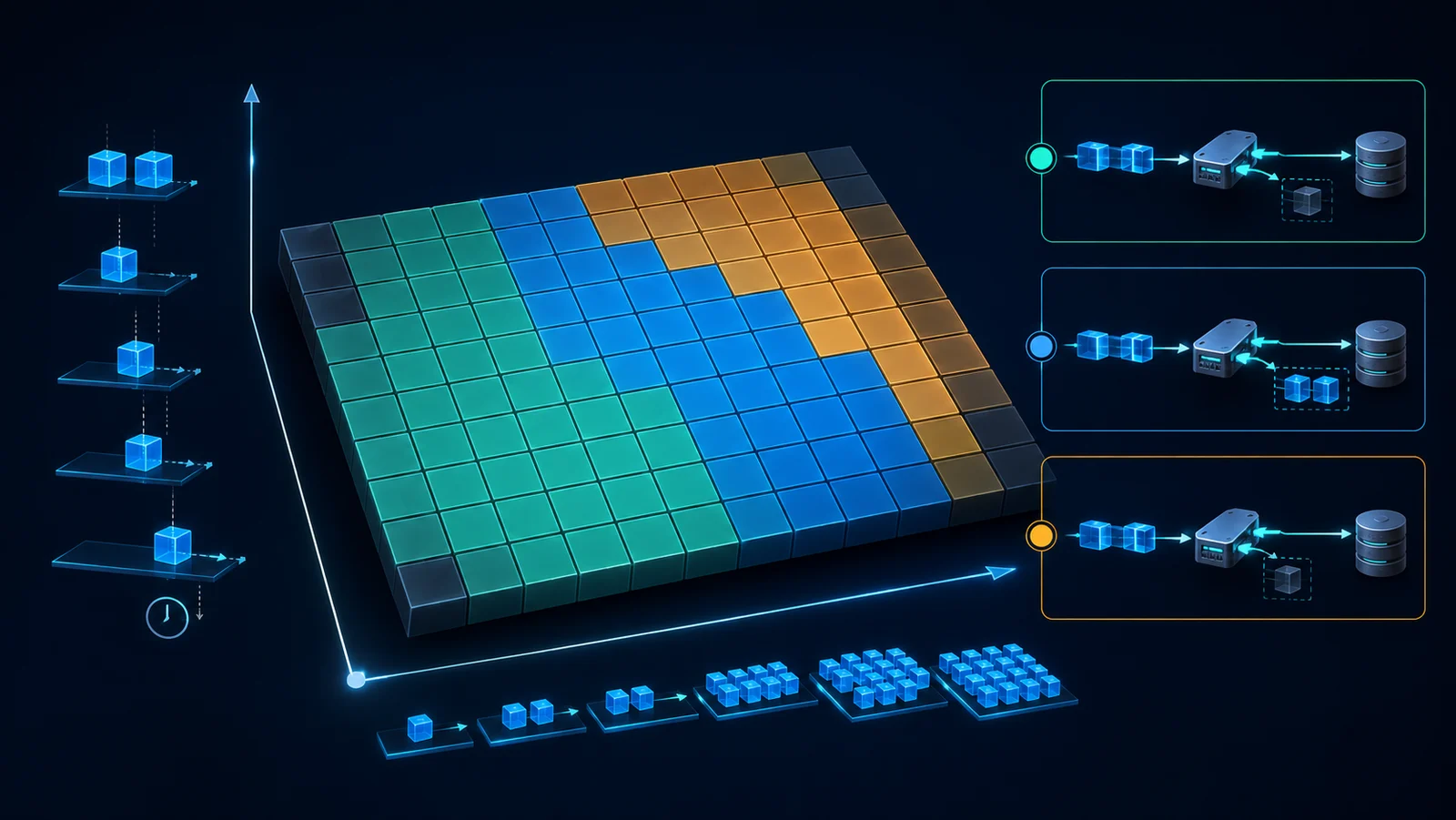 Minh họa: Heatmap độ chính xác deduplication theo độ lệch thời gian và tải packet