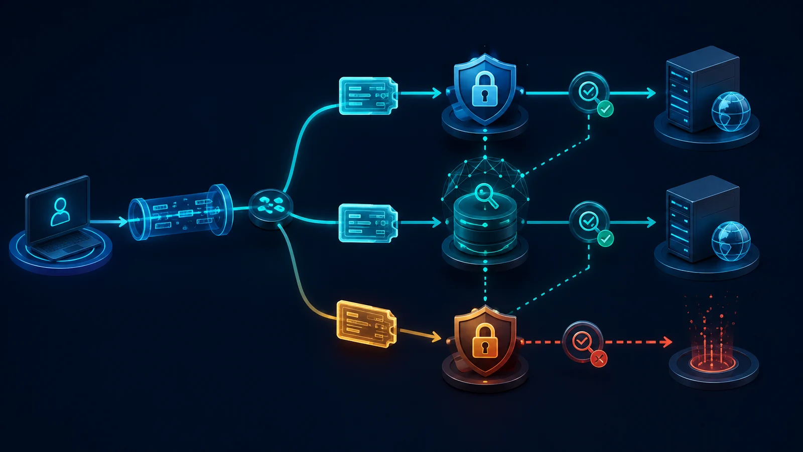 Minh họa: Replay early data qua hai node TLS và các điểm kiểm soát