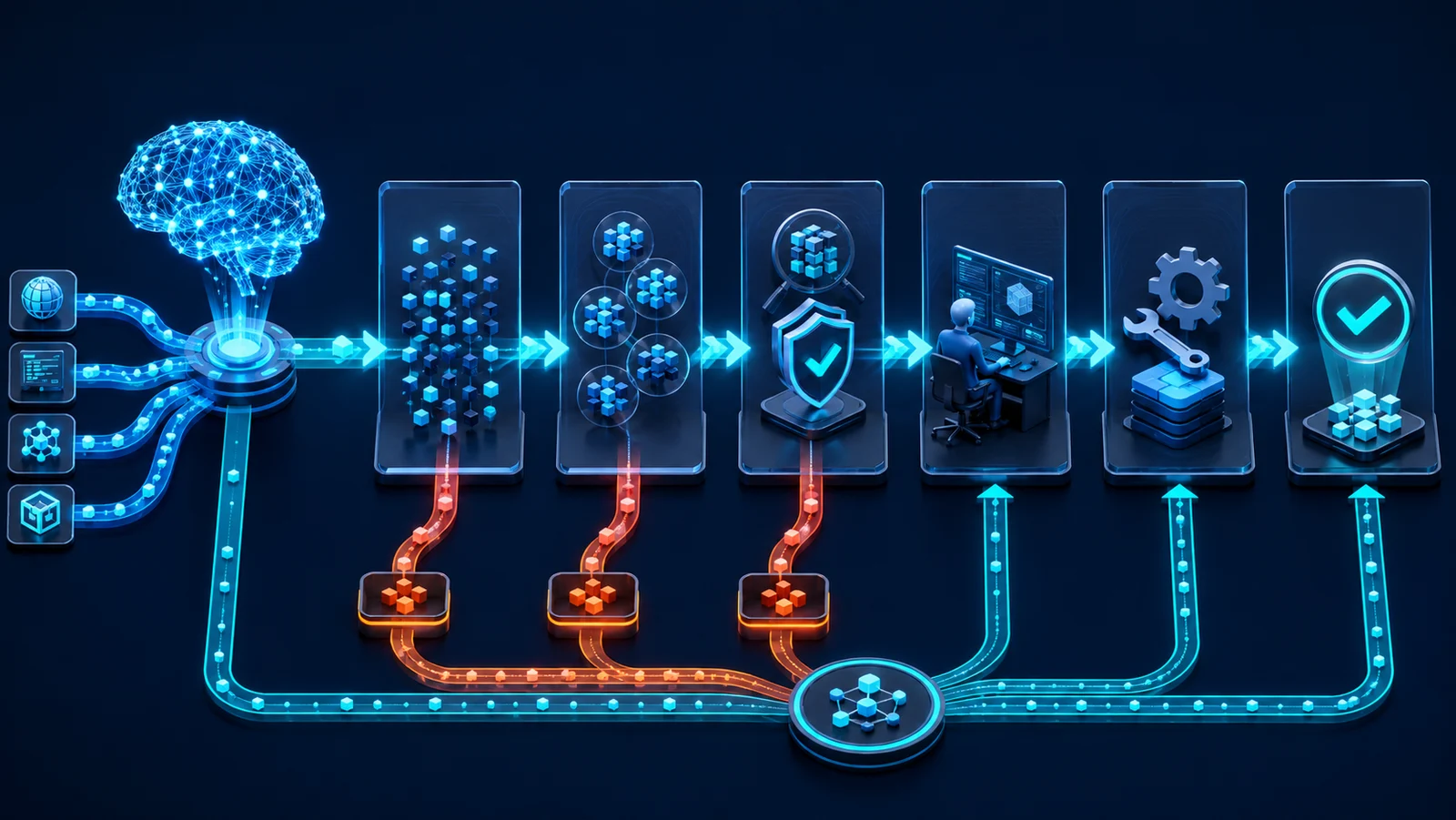 Pipeline AI phát hiện lỗ hổng đi qua evidence gate, triage, validation và remediation
