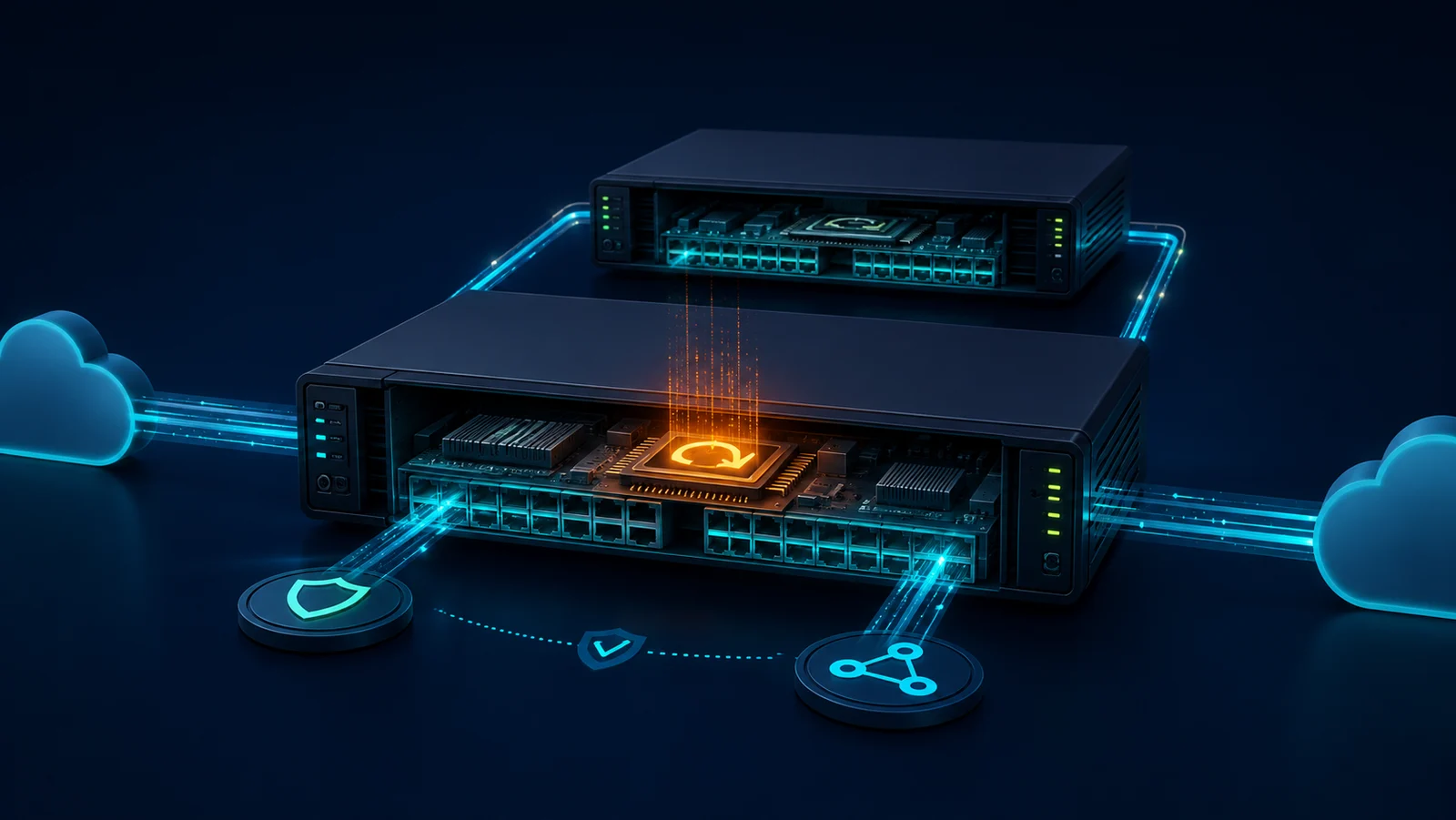 Minh họa: Hai router BGP duy trì forwarding khi control plane khởi động lại và kiểm soát stale route