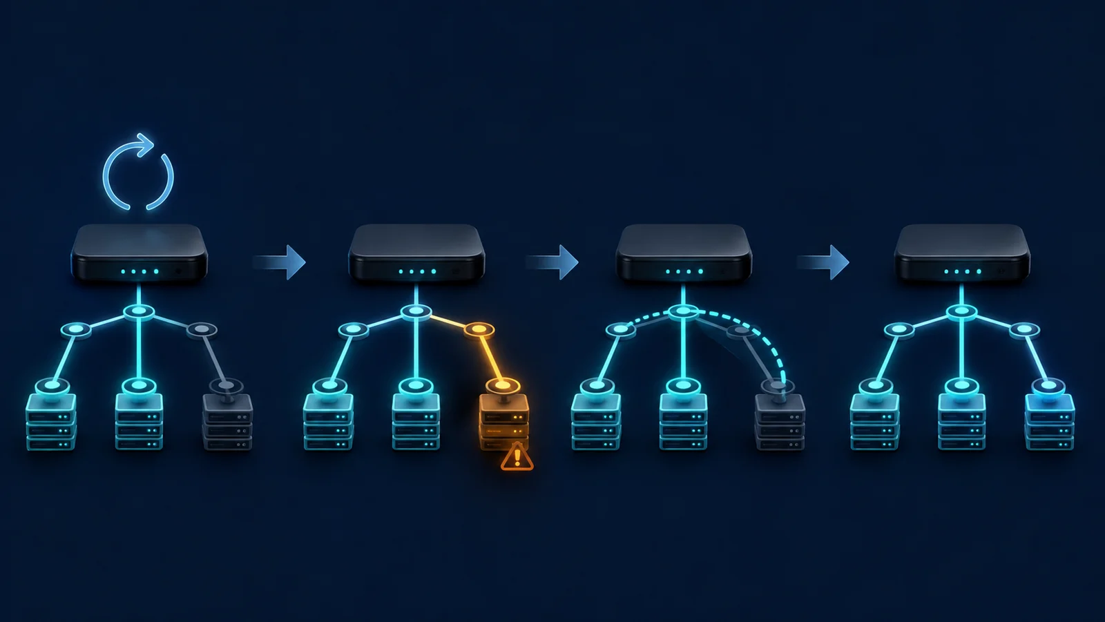 Minh họa: Timeline kiểm thử BGP GR từ restart đến loại stale route