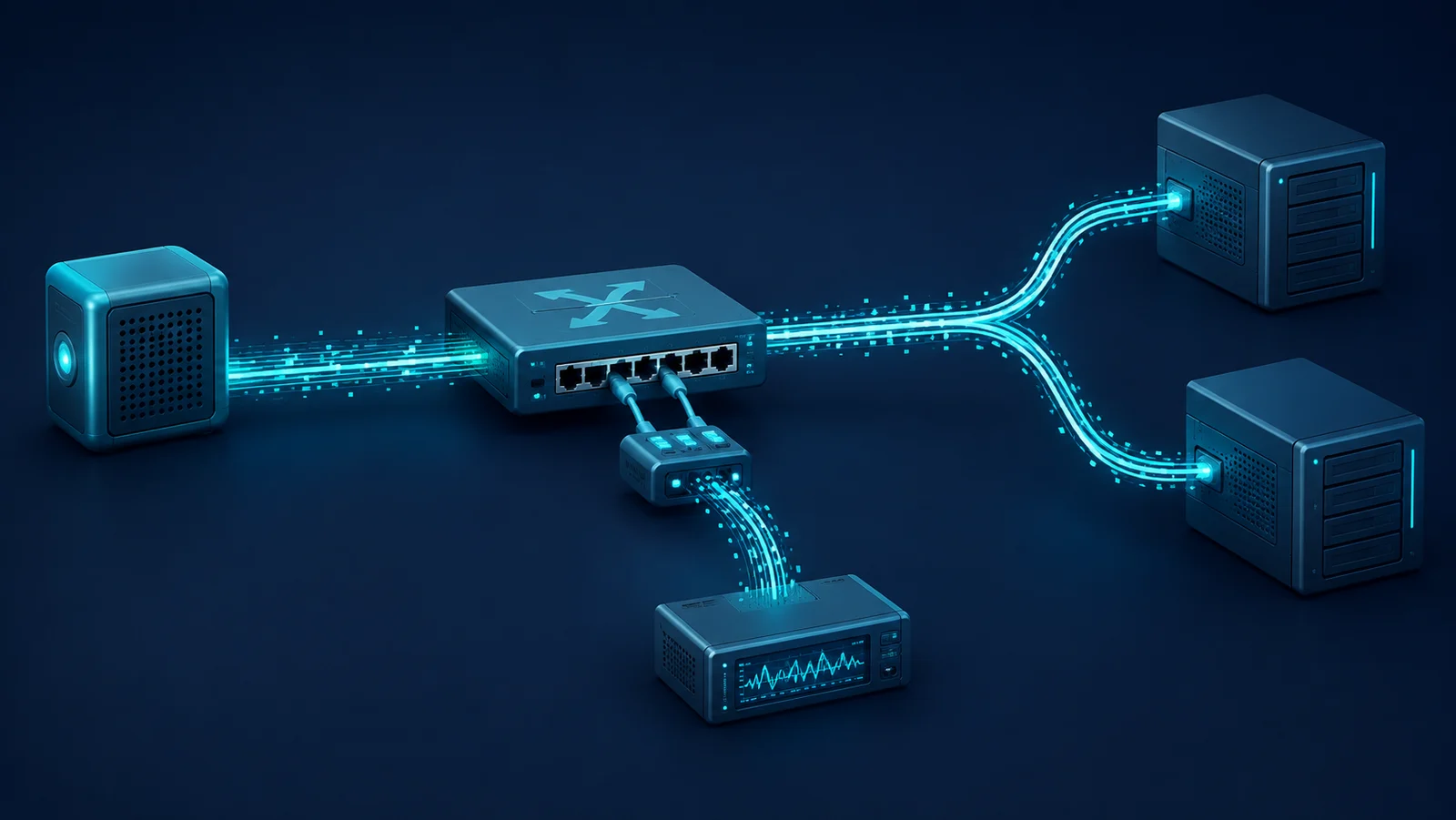 Minh họa: Topology đối soát IPFIX record với packet capture độc lập