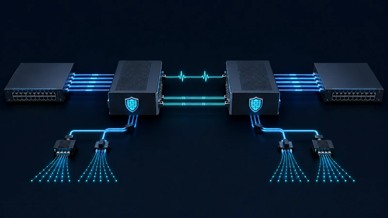 Minh họa: Topology kiểm thử firewall HA và đồng bộ session
