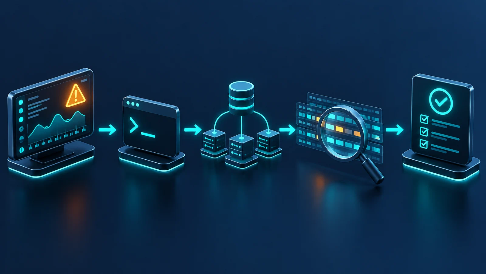 Minh họa: Workflow kiểm chứng latency từ số liệu tổng hợp đến packet evidence.