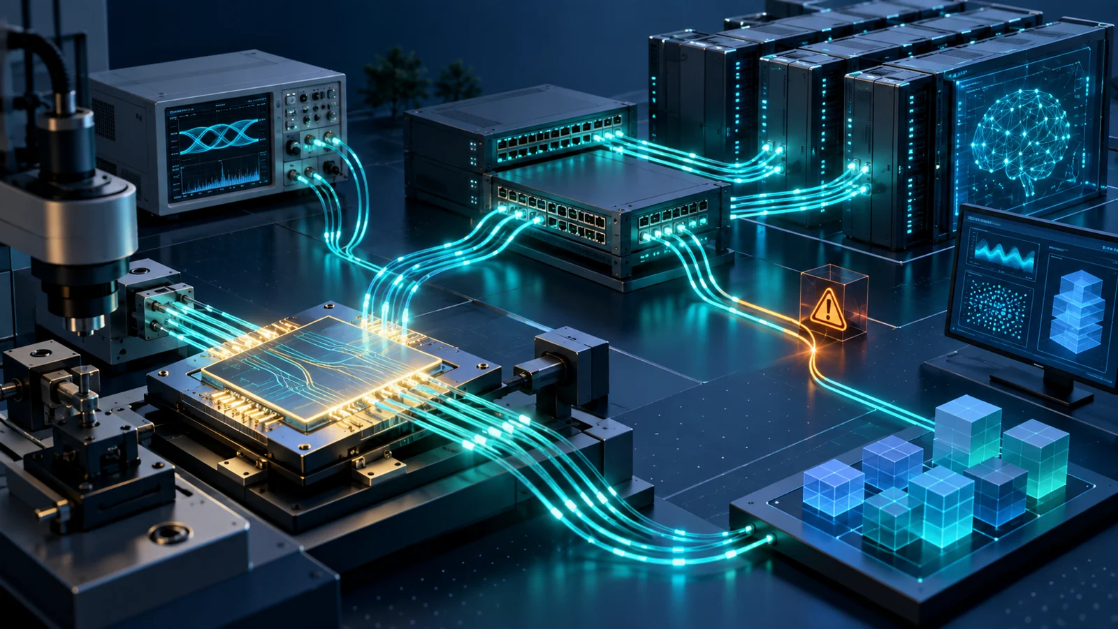 Chuỗi đo từ photonic component và optical link tới Ethernet AI fabric tại ECOC 2026