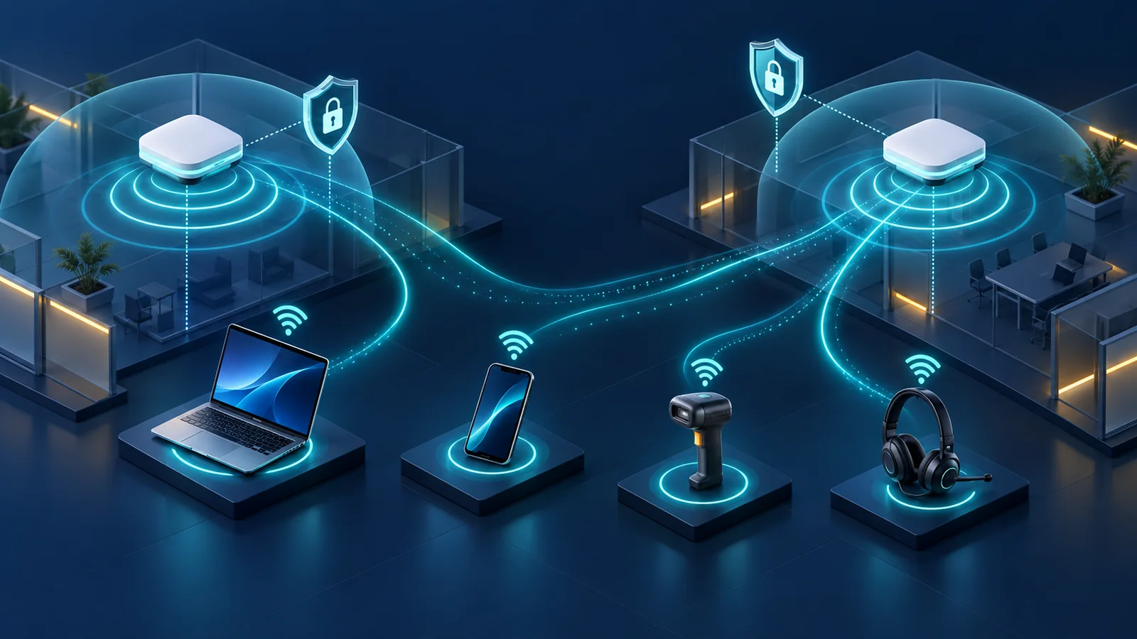 Minh họa: Các nhóm client và roaming cần giữ đúng chính sách truy cập; không thể hiện benchmark hoặc mức giảm incident.