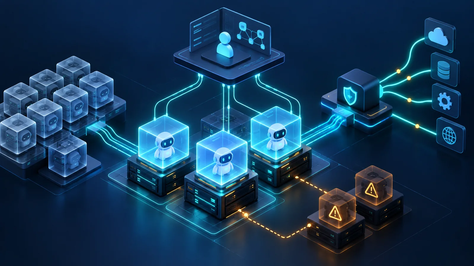 Minh họa sandbox agent hoạt động, tạm dừng và lưu snapshot trên hạ tầng worker.