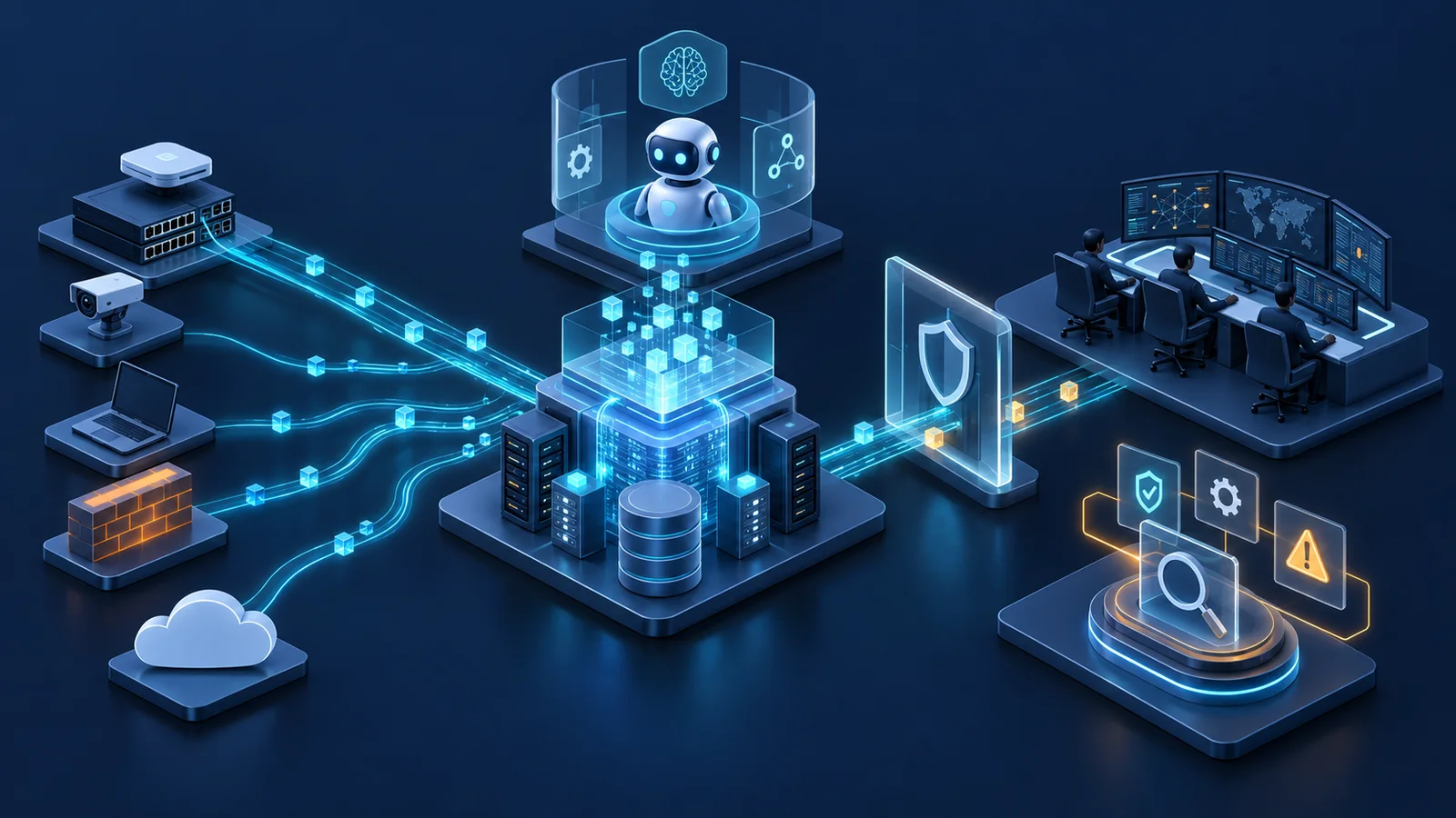 Minh họa: Pilot AI hỗ trợ observability và SOC. Ảnh AI, không phải kết quả đo.