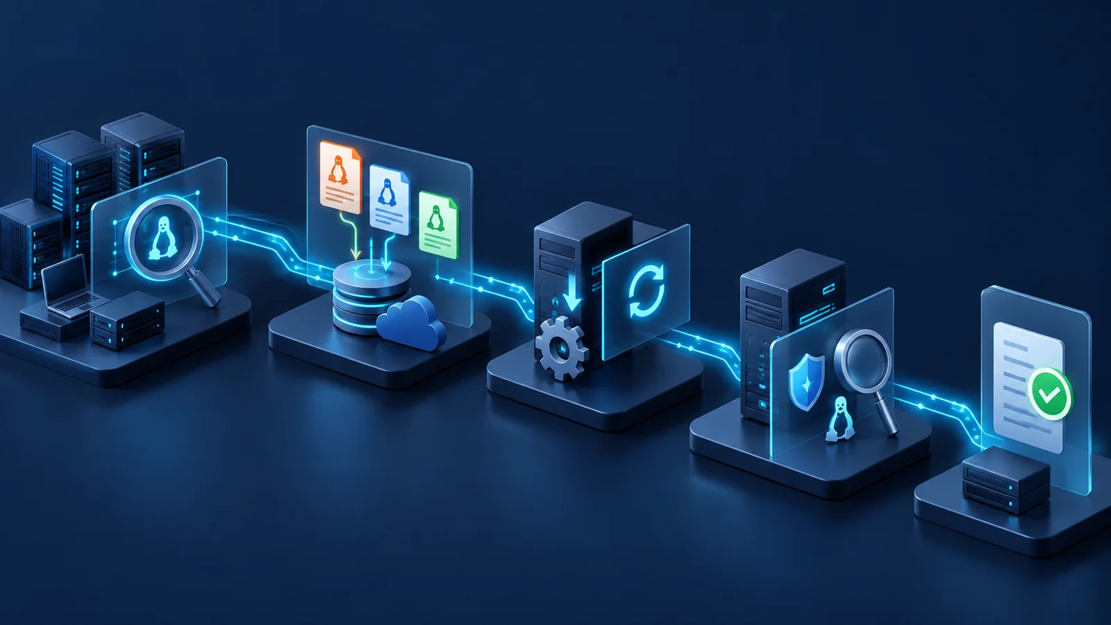 Minh họa: Đối chiếu inventory, advisory và bằng chứng bản vá. Ảnh AI, không phải kết quả đo.